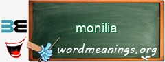 WordMeaning blackboard for monilia